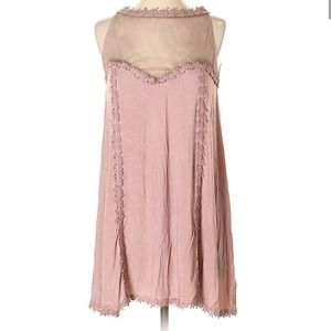 Pol sheer sweetheart neck mini ccx dress small